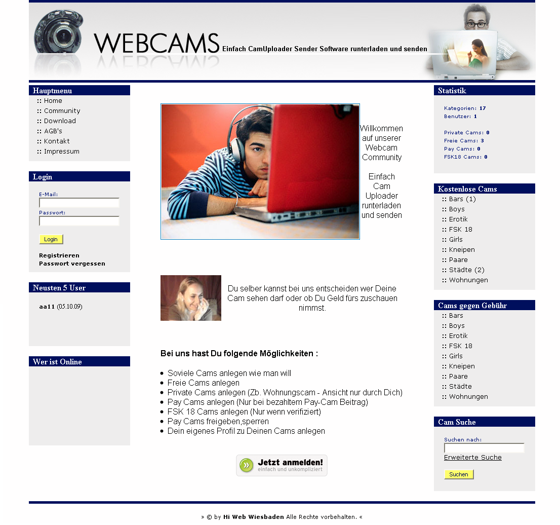 Webcam Community Script inkl Sender & Uploader Software